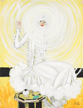 EMILIO VILA (1887 - 1967) Smoke rings.                                                                                                           